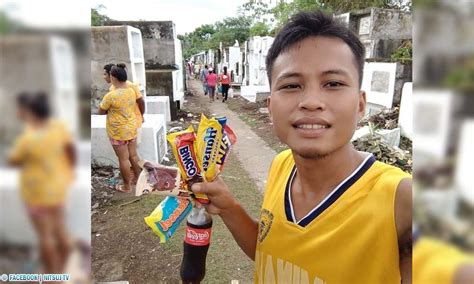 Kelot viral sa ‘araw na libre biscuit, juice’ sa sementeryo.